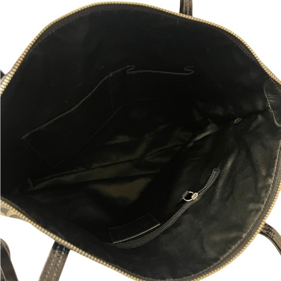 🖤Authentic COACH Signature C Tote Purse (Black/Gray) - Picture 6 of 9